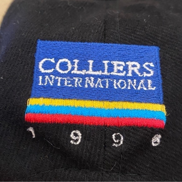 Vintage 1996 Cleveland Colliers International Black Embroidered Cap-OS-Unisex - Picture 4 of 9